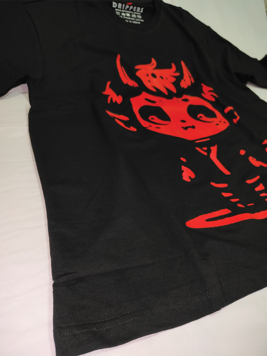 Baby Demon, Oversized drop shoulders T-shirt, 100% premium cotton.