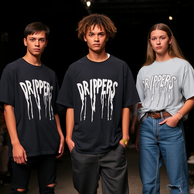 Oversized drop shoulders T-shirts