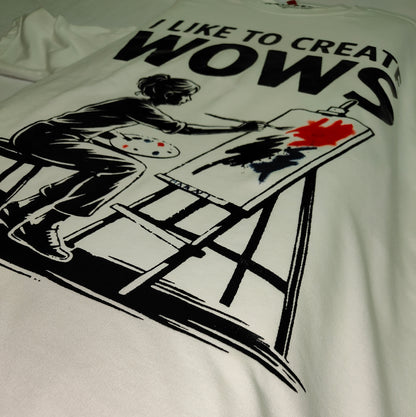 The Artist, Oversized drop shoulders T-shirt, 100% premium cotton.