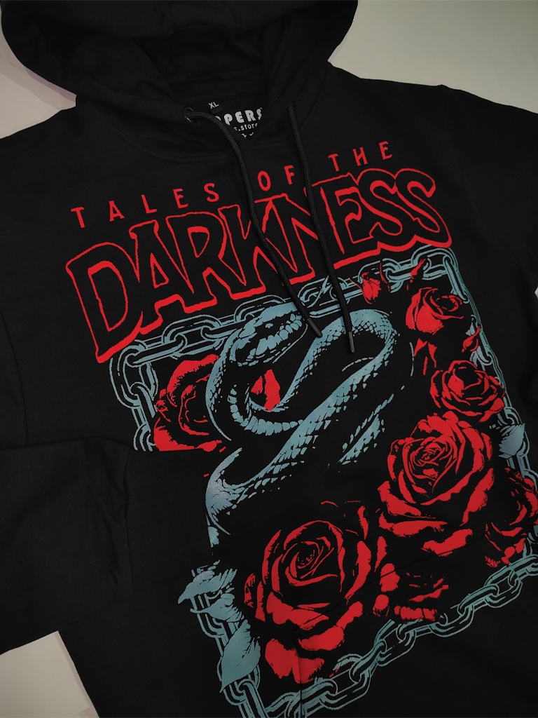 Tales of the darkness, Regular fit hoodie, 320 GSM.
