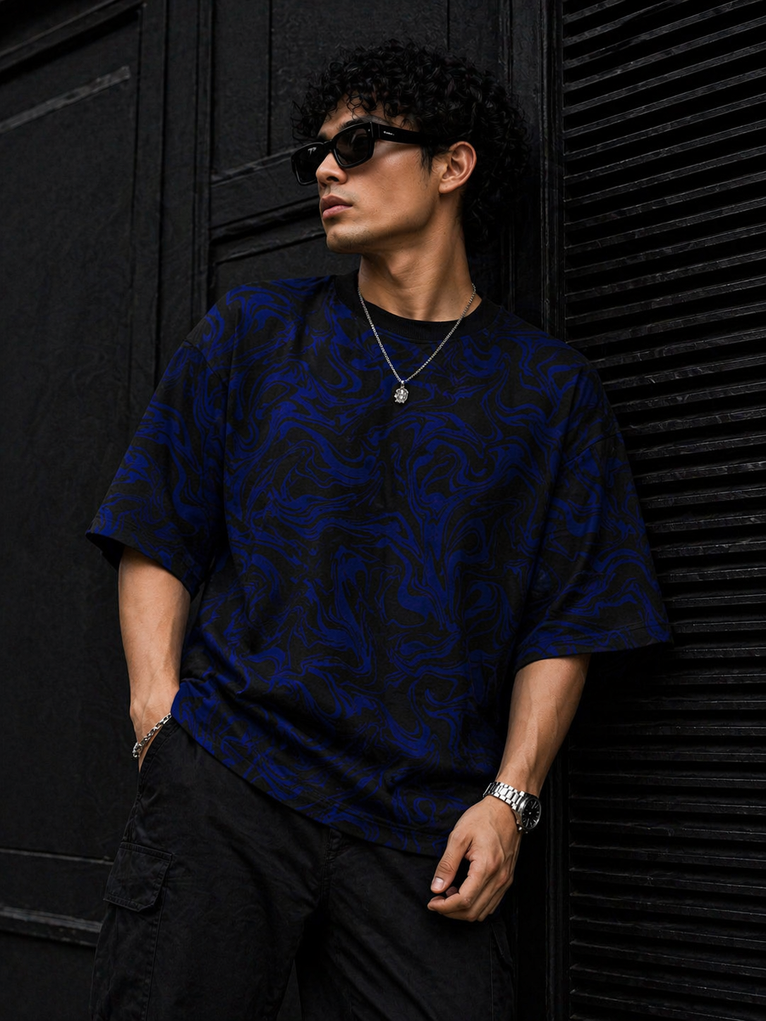 Camou – Oversized Drop Shoulder T-Shirt
