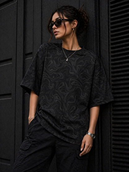 Camou – Oversized Drop Shoulder T-Shirt