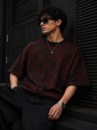 Camou – Oversized Drop Shoulder T-Shirt