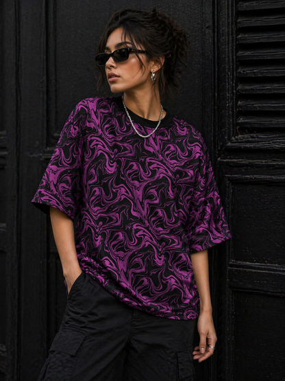 Camou – Oversized Drop Shoulder T-Shirt