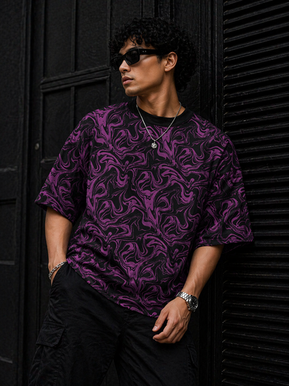 Camou – Oversized Drop Shoulder T-Shirt