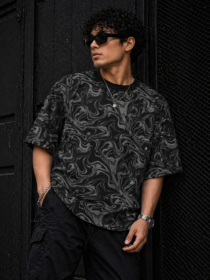 Camou – Oversized Drop Shoulder T-Shirt