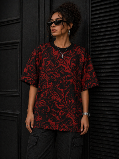Camou – Oversized Drop Shoulder T-Shirt