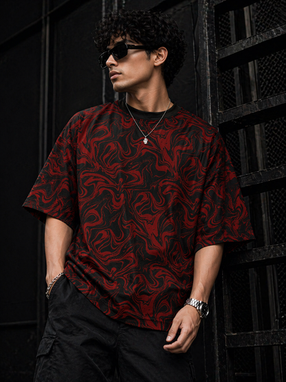 Camou – Oversized Drop Shoulder T-Shirt