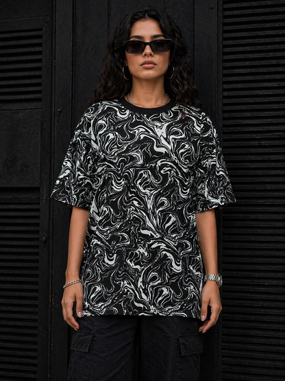 Camou – Oversized Drop Shoulder T-Shirt