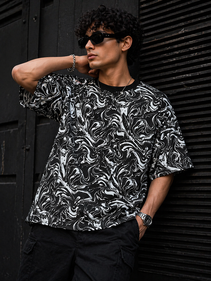 Camou – Oversized Drop Shoulder T-Shirt