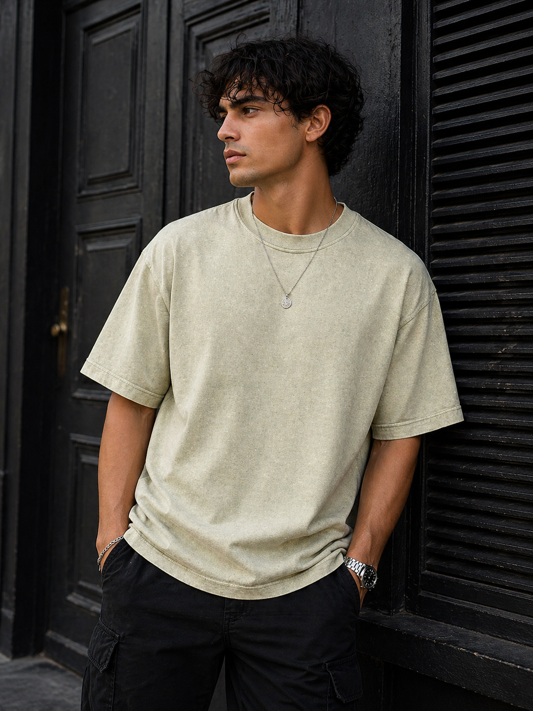 Camou Green – Oversized Drop Shoulder T-Shirt