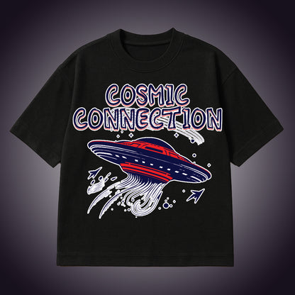 Cosmic Connection – Oversized Drop Shoulder T-Shirt