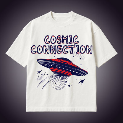 Cosmic Connection – Oversized Drop Shoulder T-Shirt