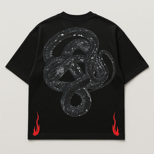 Sarpa, Oversized drop shoulders T-shirt, 100% premium cotton.