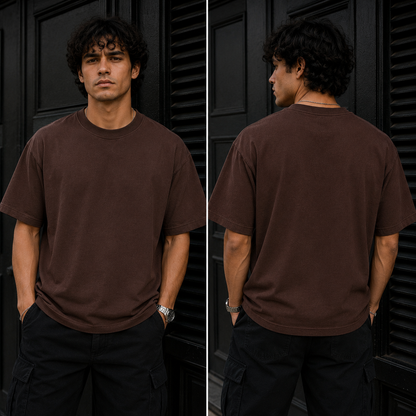 Maroon – Oversized Drop Shoulder T-Shirt