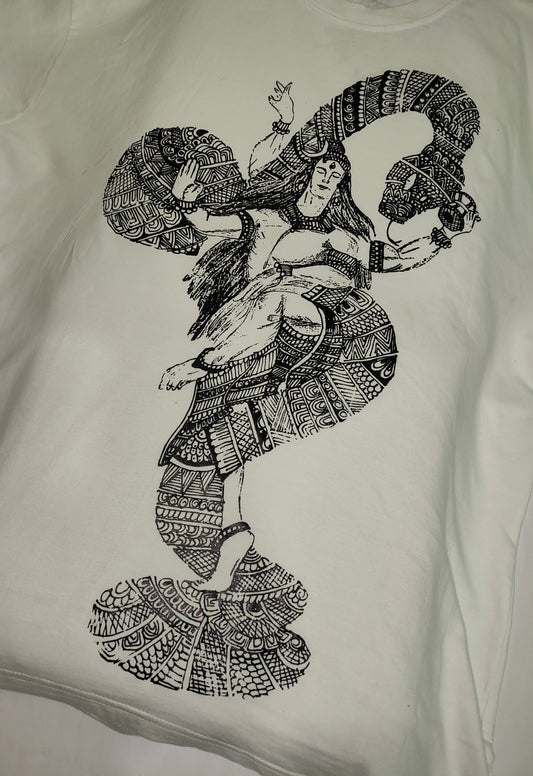 Om Namah Shivaya, Oversized drop shoulders T-shirt, 100% premium cotton.