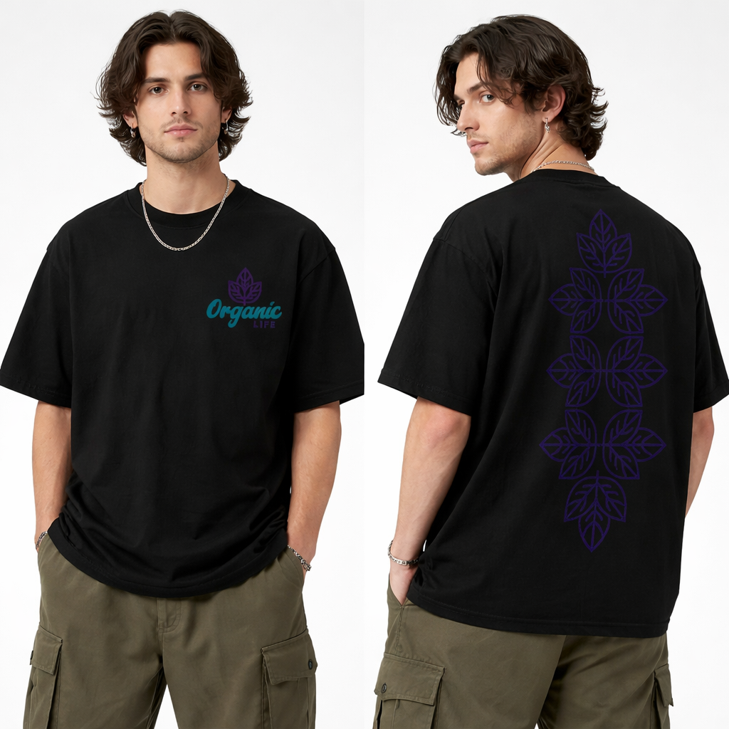 Organic Life - Oversized Drop Shoulder T-shirt