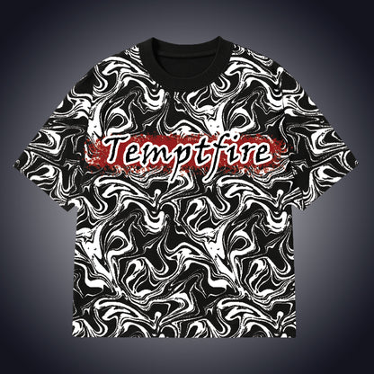 Temptfire Camou – Oversized Drop Shoulder T-Shirt