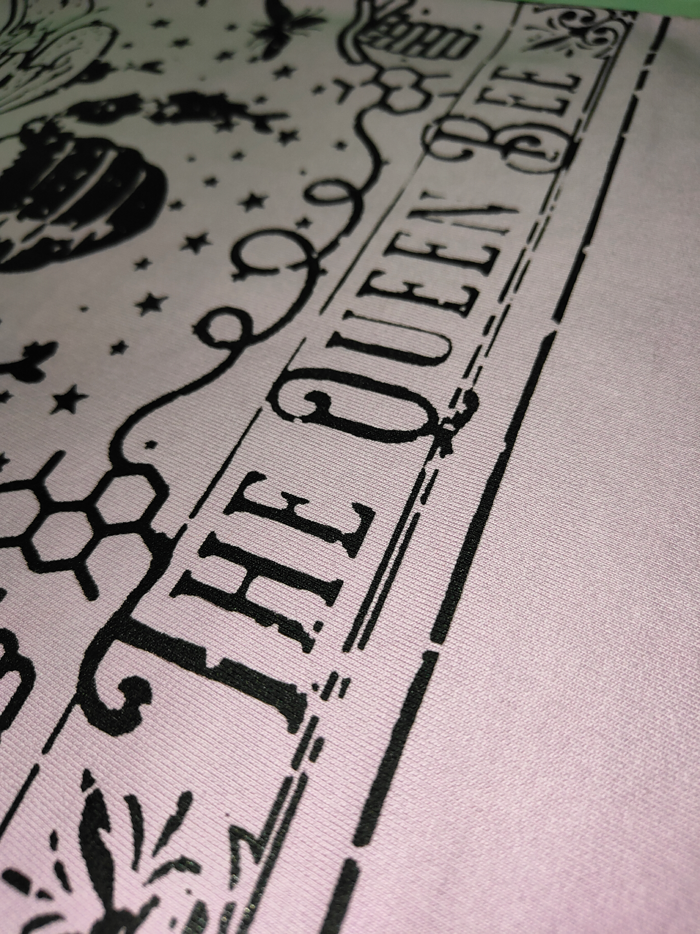 The queen in lavender, Oversized drop shoulders T-shirt, 100% premium cotton.