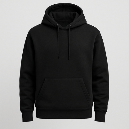 Drip black, Regular fit hoodie, 320 GSM