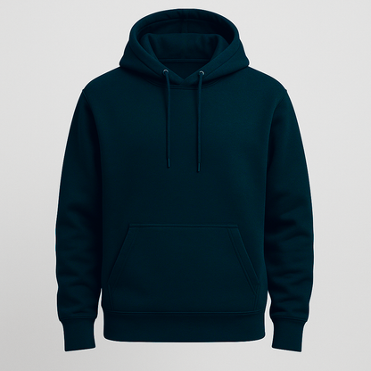 Navy, Regular fit hoodie, 320 GSM.