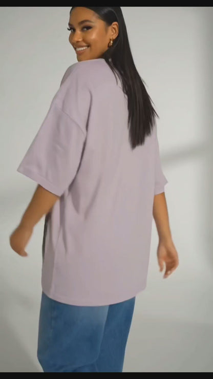 Beauty Unfolds, Oversized drop shoulders T-shirt, 100% premium cotton.